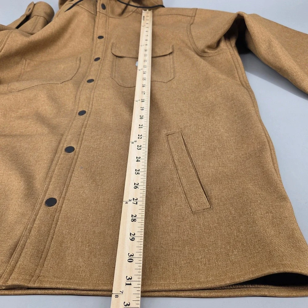 Carhartt Rain Defender Hooded Jacket Mens XL Brown Relaxed Fit Workwear Gorpcore - Picture 4 of 8